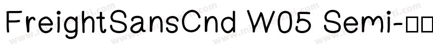 FreightSansCnd W05 Semi字体转换